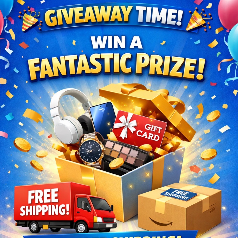 Giveaway and free shipping
